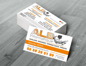 Carte de visite, Looksite infographiste freelance
